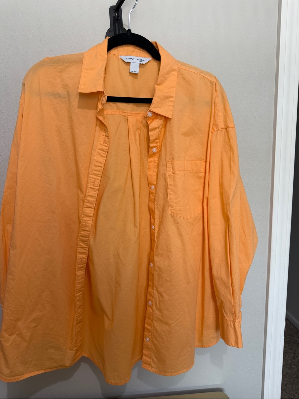 Old Navy Boyfriend Button Down Long Sleeved Shirt
